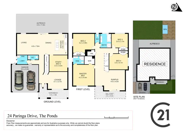 Floorplan of Homely house listing, 24 Paringa Drive, The Ponds NSW 2769
