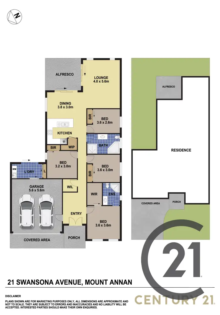 Floorplan of Homely house listing, 21 Swansona Ave, Mount Annan NSW 2567