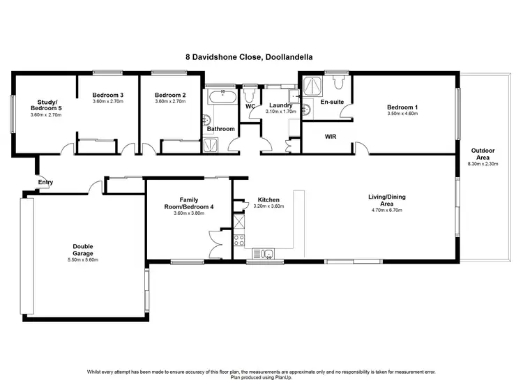 Floorplan of Homely house listing, 8 Davidshone Close, Doolandella QLD 4077