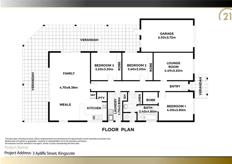 Floorplan of Homely house listing, 3 Ayliffe Street, Kingscote SA 5223