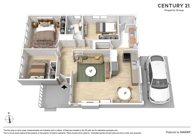 Floorplan of Homely unit listing, 1/34 Clarinda Road, Clarinda VIC 3169