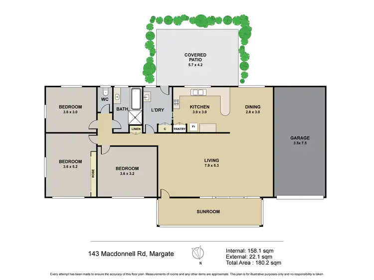 Floorplan of Homely house listing, 143 MacDonnell Road, Margate QLD 4019