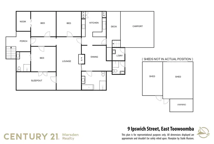 Floorplan of Homely house listing, 9 Ipswich Street, East Toowoomba QLD 4350