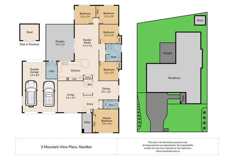 Floorplan of Homely house listing, 3 Mountain View Place, Narellan NSW 2567