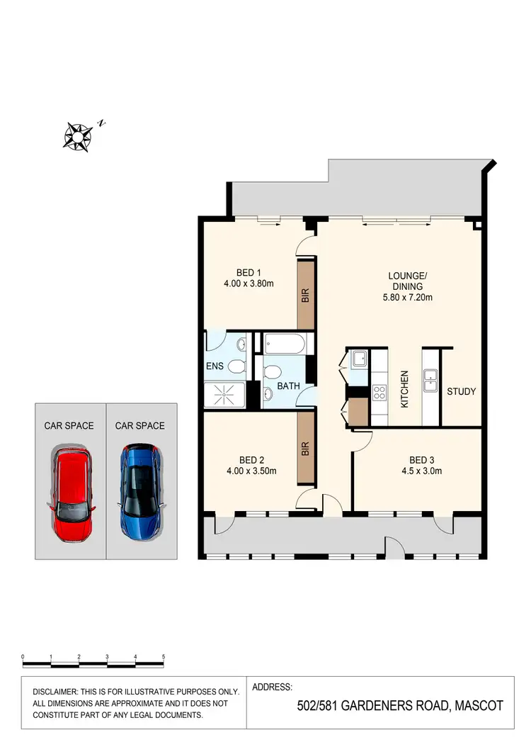 Floorplan of Homely apartment listing, 581-587 Gardeners Road, Mascot NSW 2020
