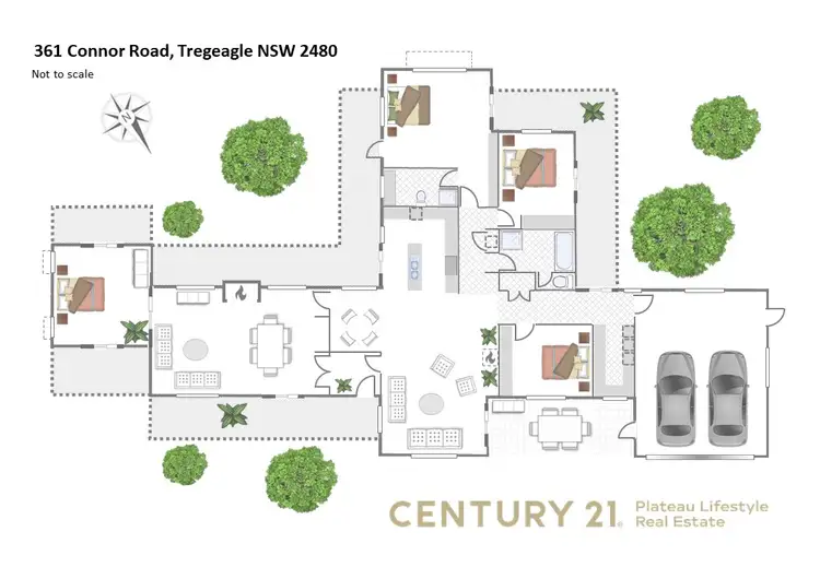 Floorplan of Homely rural property listing, 361 Connor Road, Tregeagle NSW 2480