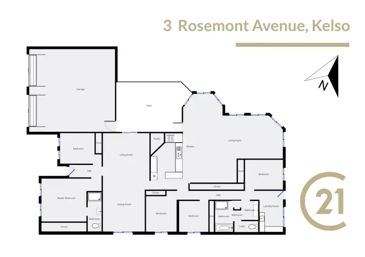 Floorplan of Homely house listing, 3 Rosemont Avenue, Kelso NSW 2795