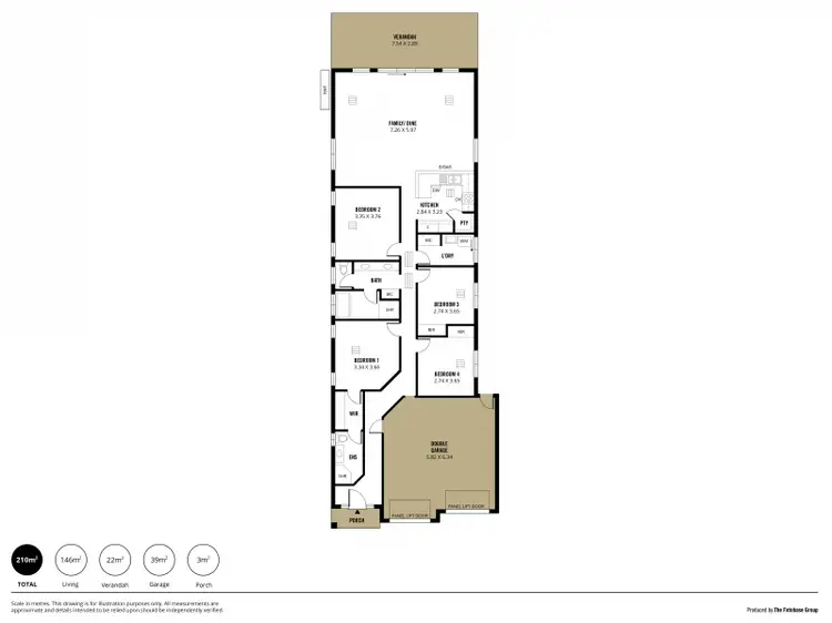 Floorplan of Homely house listing, 1A Thornton Drive, Newton SA 5074