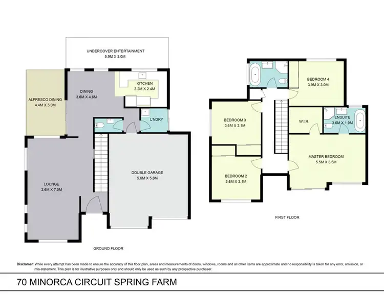 Floorplan of Homely house listing, 70 Minorca Circuit, Spring Farm NSW 2570