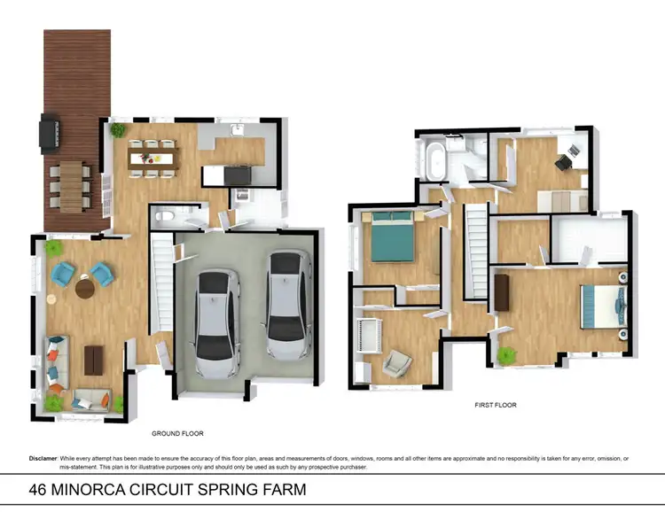 Floorplan of Homely house listing, 46 Minorca Circuit, Spring Farm NSW 2570