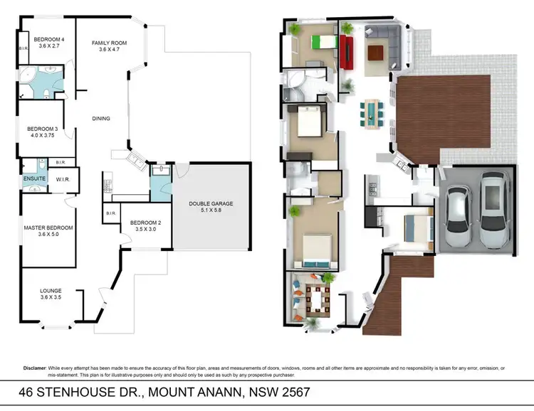 Floorplan of Homely house listing, 46 Stenhouse Drive, Mount Annan NSW 2567