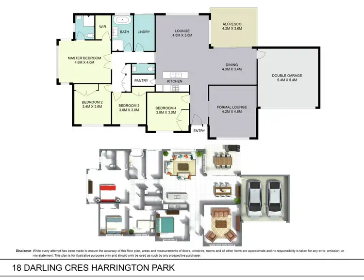 Floorplan of Homely house listing, 18 Darling Crescent, Harrington Park NSW 2567