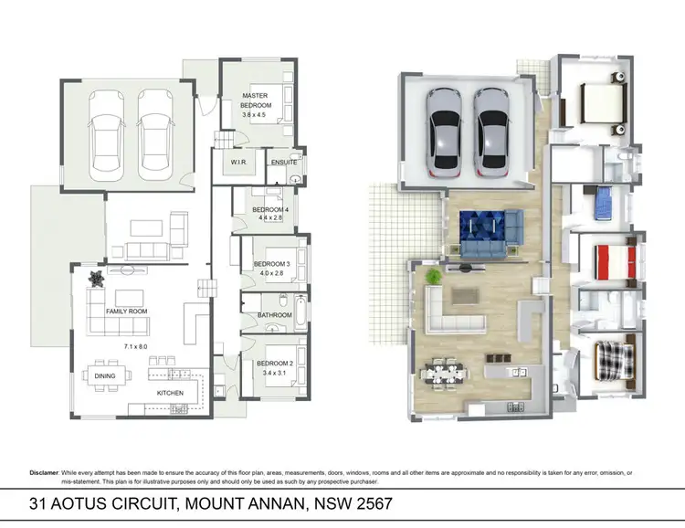 Floorplan of Homely house listing, 31 Aotus Circuit, Mount Annan NSW 2567