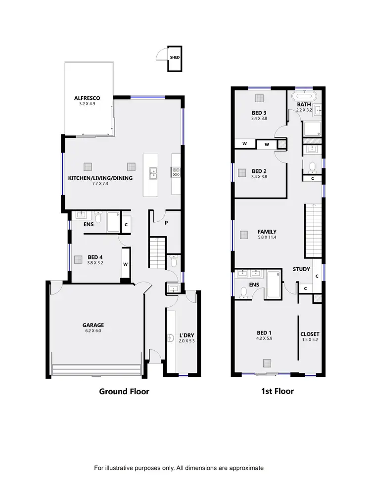Floorplan of Homely house listing, 1 Seabreeze Street, Grange SA 5022