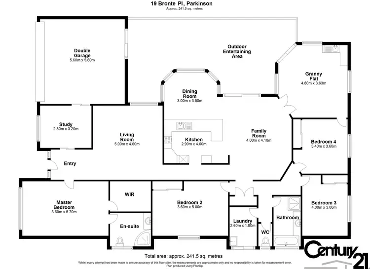 Floorplan of Homely house listing, 19 Bronte Place, Parkinson QLD 4115