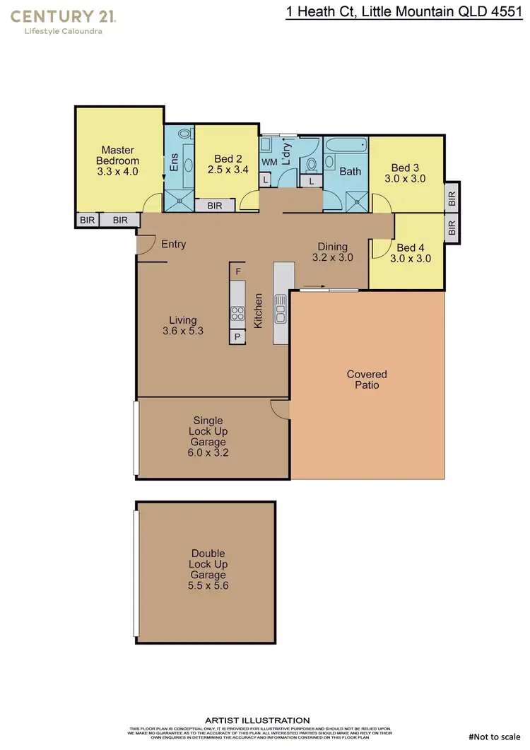 Floorplan of Homely house listing, 1 Heath Court, Little Mountain QLD 4551