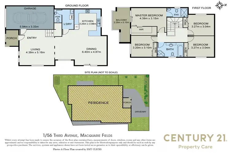 Floorplan of Homely house listing, 10 Third Ave, Macquarie Fields NSW 2564