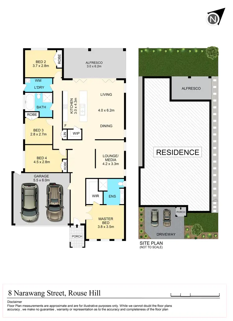 Floorplan of Homely house listing, 8 Narawang Street, Rouse Hill NSW 2155
