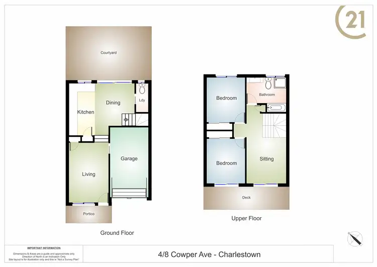 Floorplan of Homely townhouse listing, 4/8 Cowper Avenue, Charlestown NSW 2290