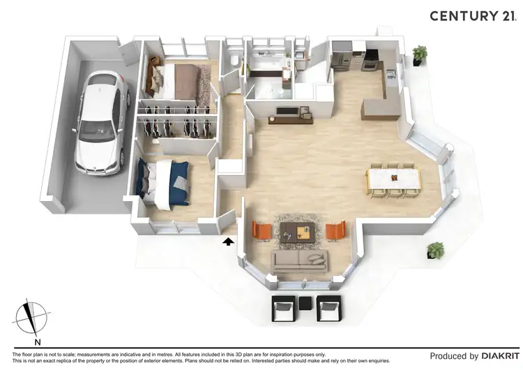Floorplan of Homely unit listing, 2/1 Julia Court, Moama NSW 2731