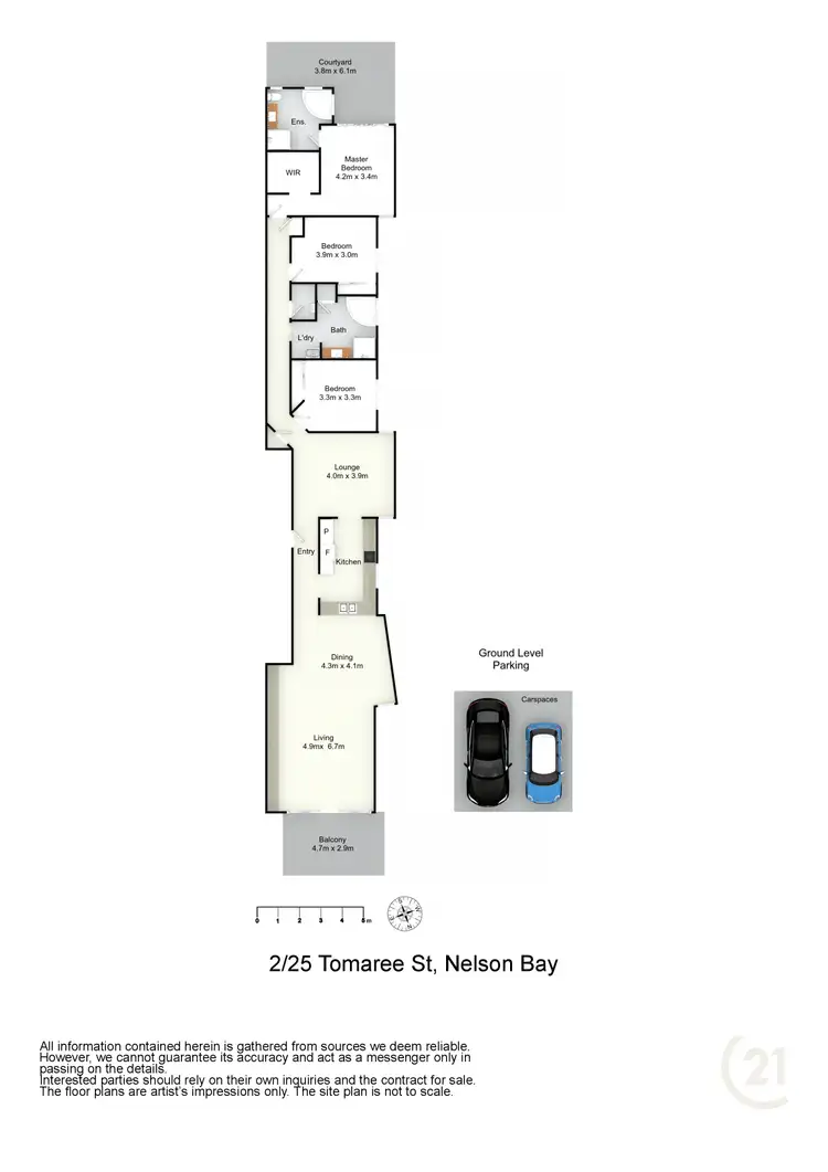 Floorplan of Homely unit listing, 2/25 Tomaree Street, Nelson Bay NSW 2315