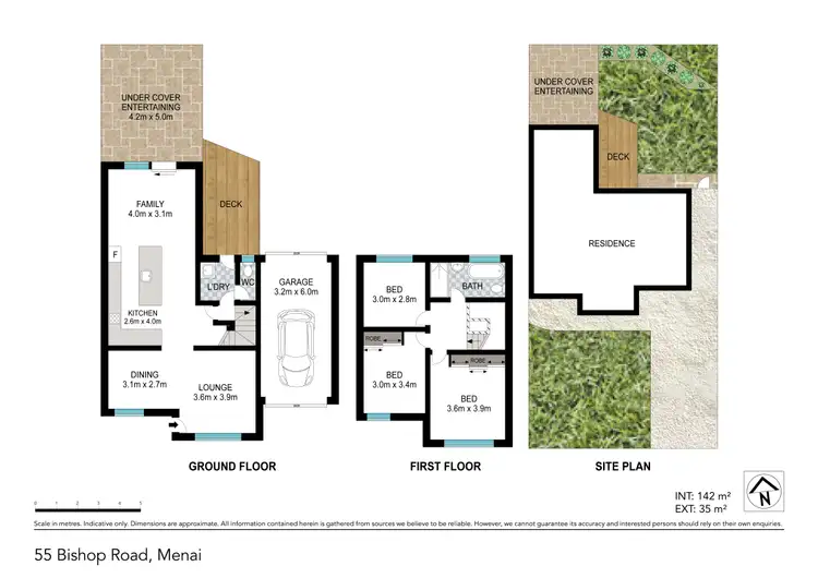 Floorplan of Homely townhouse listing, 55 Bishop Road, Menai NSW 2234