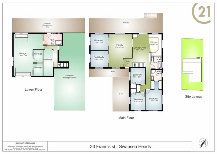Floorplan of Homely house listing, 33 Francis Street, Swansea Heads NSW 2281