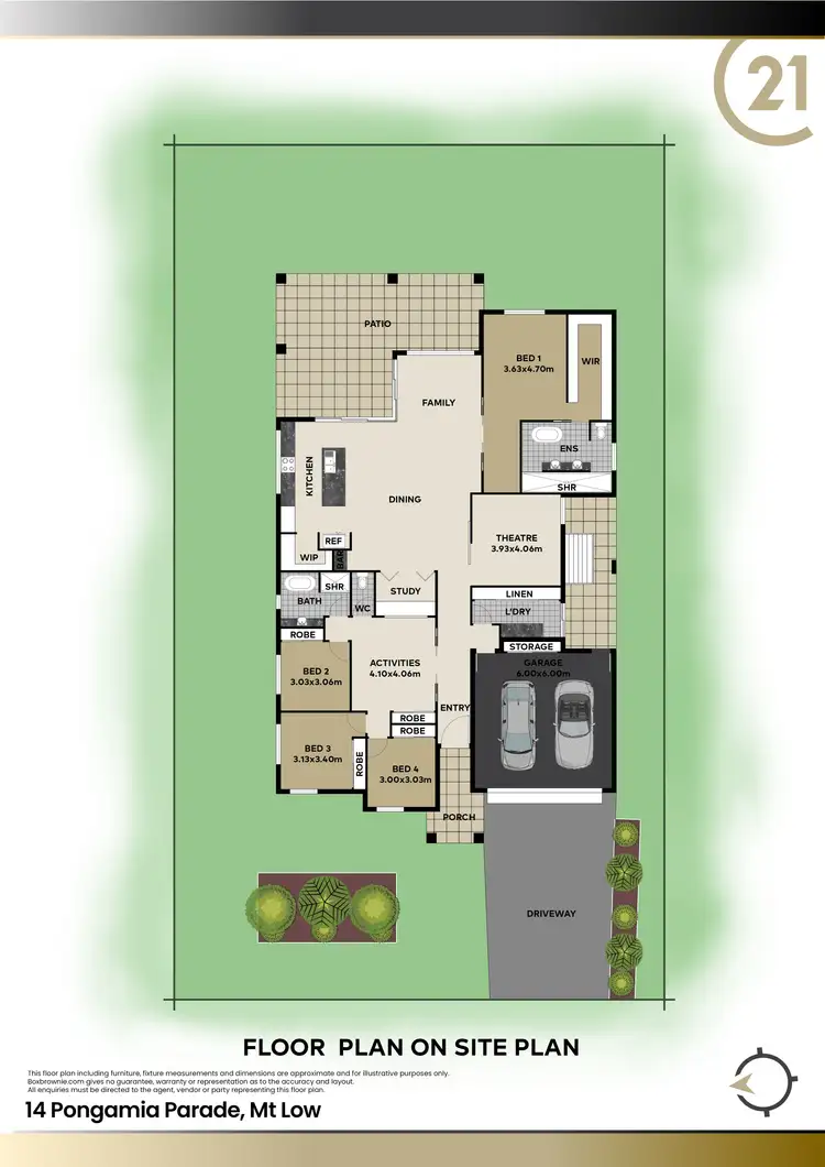 Floorplan of Homely house listing, 14 Pongamia Parade, Mount Low QLD 4818