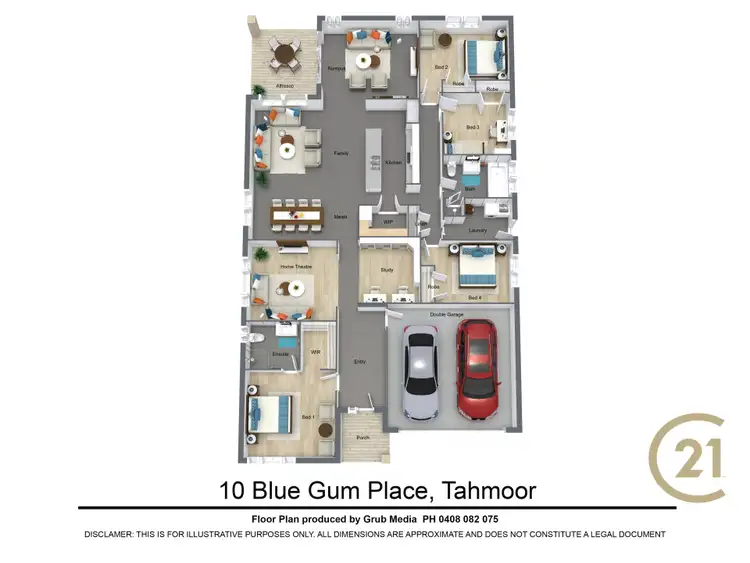 Floorplan of Homely rural property listing, 10 Blue Gum Place, Tahmoor NSW 2573