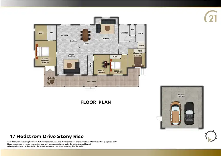 Floorplan of Homely house listing, 17 Hedstrom Drive, Stony Rise TAS 7310