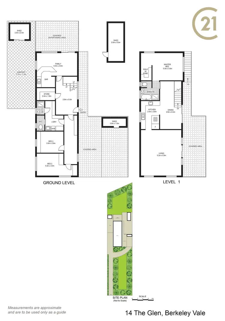 Floorplan of Homely house listing, 14 The Glen, Berkeley Vale NSW 2261
