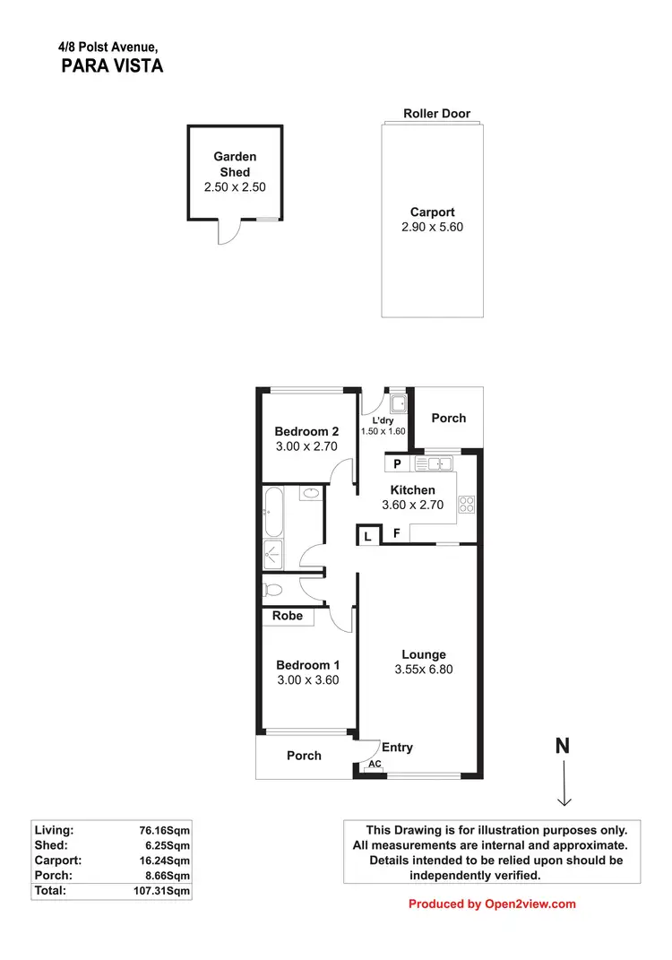 Floorplan of Homely unit listing, 4/8 Polst Ave, Para Vista SA 5093