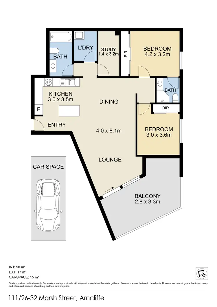 Floorplan of Homely apartment listing, 111/26 Marsh Street, Wolli Creek NSW 2205