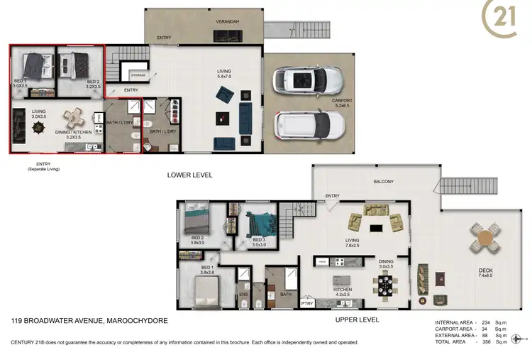 Floorplan of Homely house listing, 119 Broadwater Avenue, Maroochydore QLD 4558