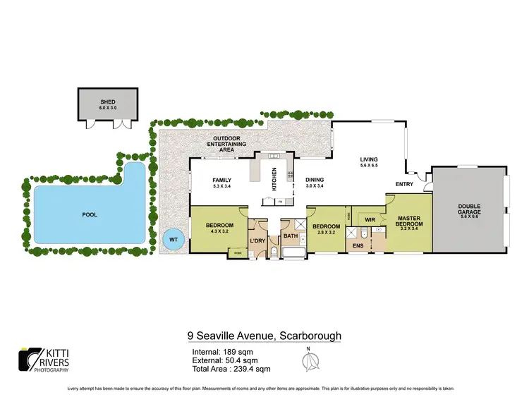Floorplan of Homely house listing, 9 Seaville Avenue, Scarborough QLD 4020