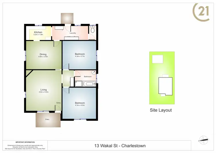 Floorplan of Homely house listing, 13 Wakal Street, Charlestown NSW 2290