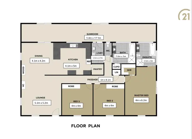 Floorplan of Homely house listing, 20 Lakeside Drive, Acacia Hills TAS 7306