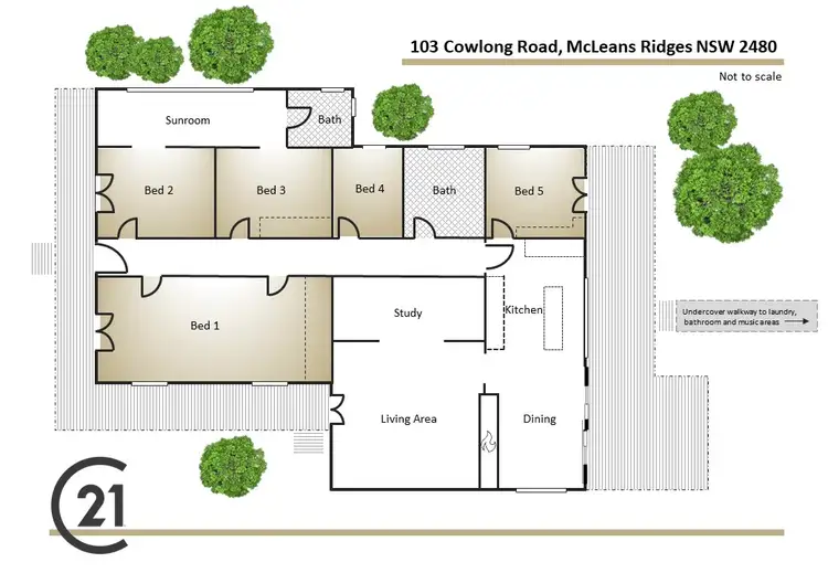 Floorplan of Homely other listing, 103 Cowlong Road, Mcleans Ridges NSW 2480