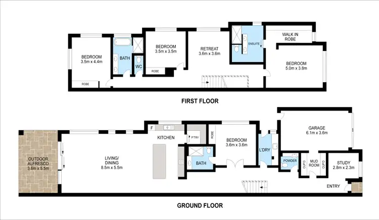 Floorplan of Homely townhouse listing, 10A Wamba Road, Bentleigh East VIC 3165