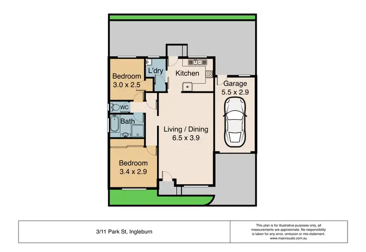Floorplan of Homely villa listing, 3/11 Park Street, Ingleburn NSW 2565
