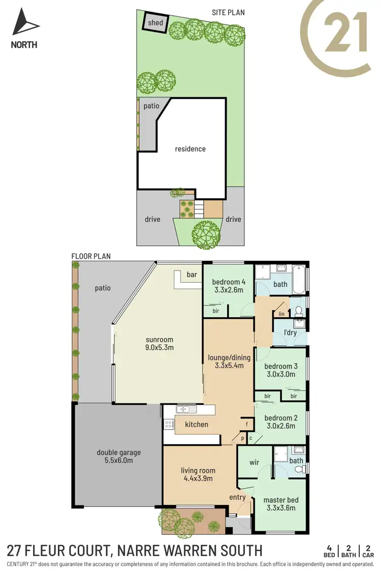 Floorplan of Homely house listing, 27 Fleur Court, Narre Warren South VIC 3805
