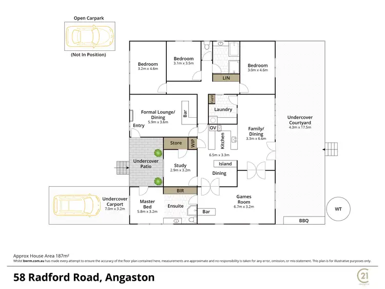 Floorplan of Homely house listing, 58 Radford Road, Angaston SA 5353