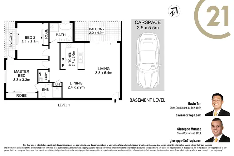 Floorplan of Homely apartment listing, 6/5-7 Kilbenny Street, Kellyville Ridge NSW 2155