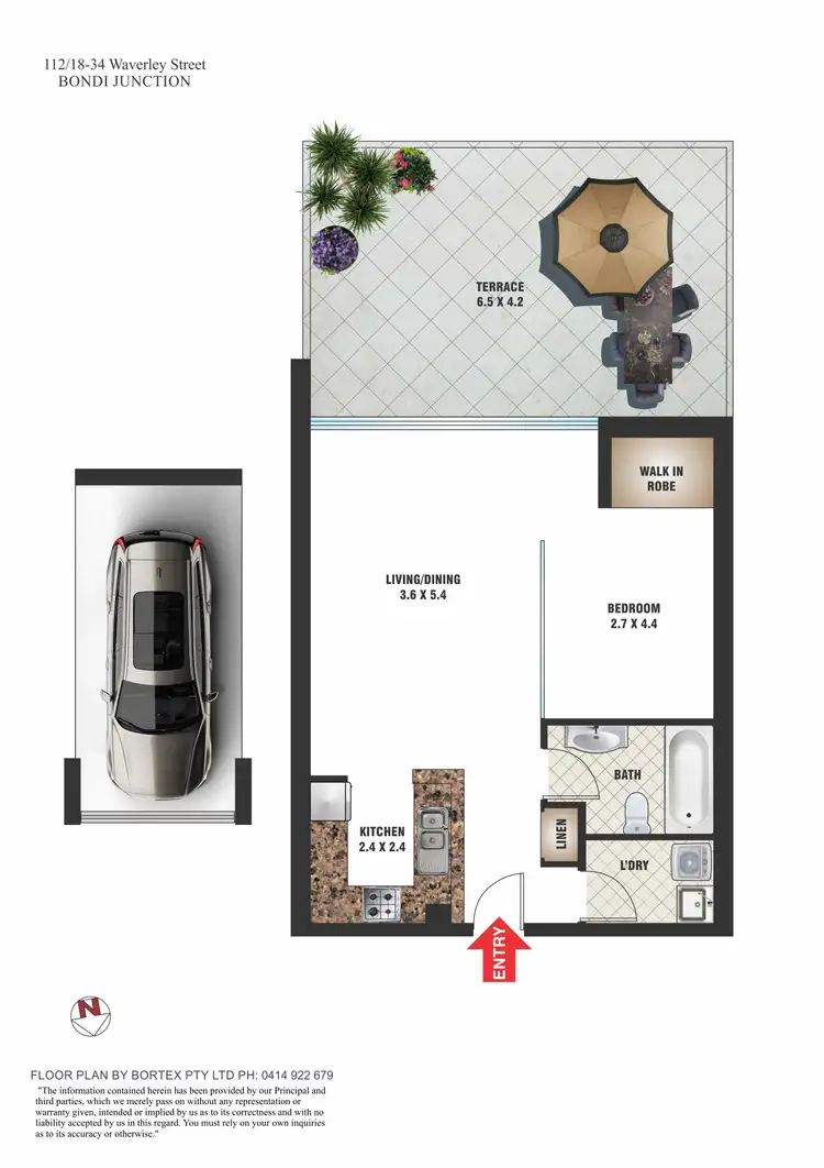 Floorplan of Homely apartment listing, 112/18-34 Waverley Street, Bondi Junction NSW 2022