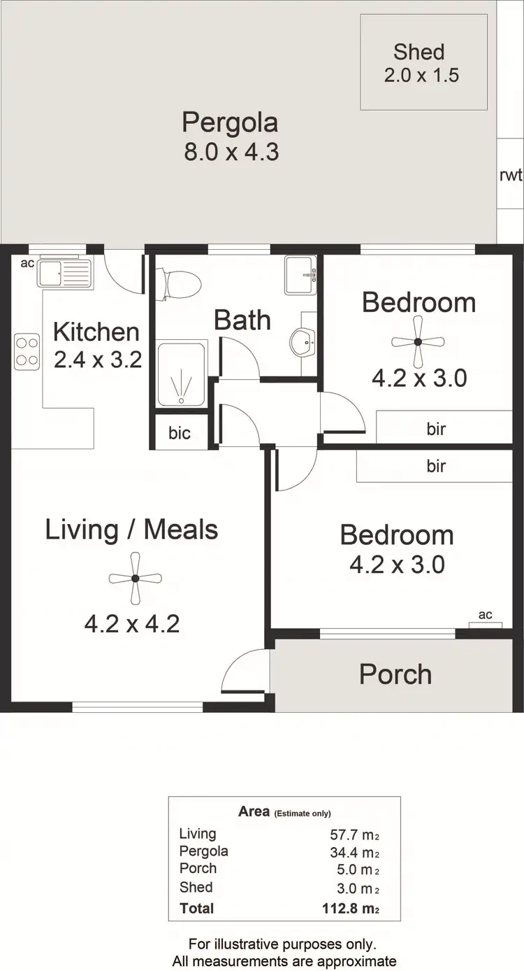 Floorplan of Homely unit listing, 7/68 Sherriffs Road, Morphett Vale SA 5162