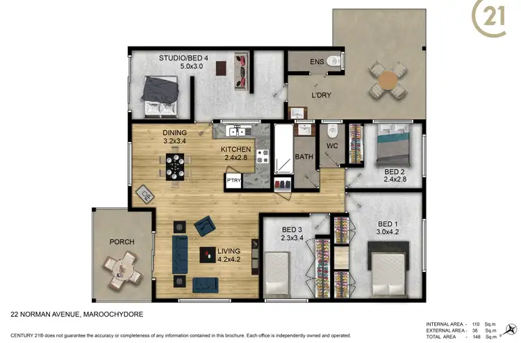 Floorplan of Homely house listing, 22 Norman Avenue, Maroochydore QLD 4558