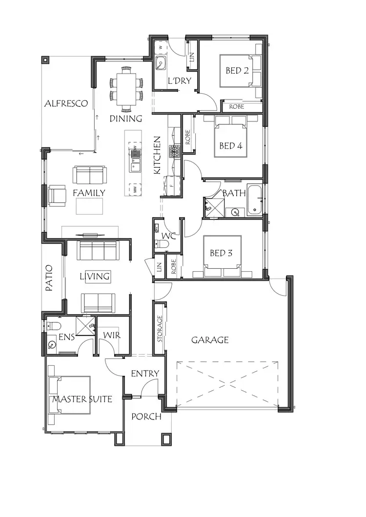 Floorplan of Homely house listing, 4 Adele Close, Nowra NSW 2541