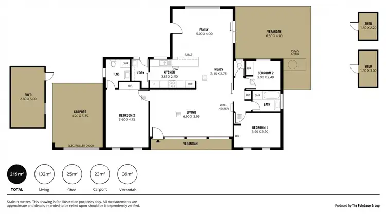 Floorplan of Homely house listing, 6 Lydia Court, Reynella East SA 5161