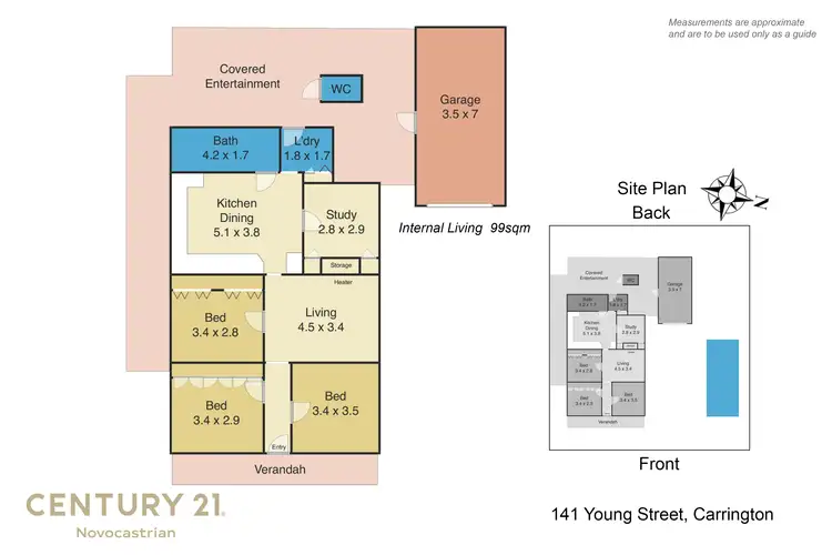Floorplan of Homely house listing, 141 Young Street, Carrington NSW 2294
