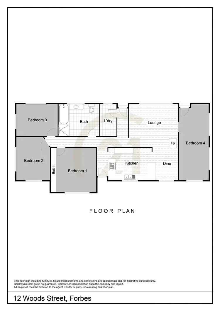 Floorplan of Homely house listing, 12 Woods Street, Forbes NSW 2871